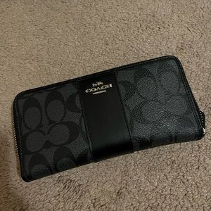Black coach wallet great condition